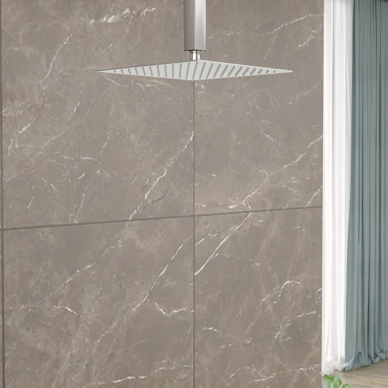 Rain Fixed Shower Head 2.5 GPM GPM, Brushed Nickel
