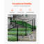 Poteau de garde-corps en câble, poteau d'escalier 42 po x 1 po x 2 po, avec trous pré-percés à angle de 30 °, poteau de chemin de fer en acier inoxydable avec support horizontal et courbé, paquet de 1, noir, 1JZLGZXHS106VRA3X001V0