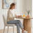 19.5" Seat Height Upholstered Fabric Dining Chair-1359239404