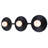 Payton 3 Light Vanity Matte Black With Opal Glass Shades-949779783