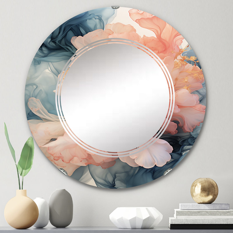 Leaview - Miroir mural moderne rond, 24 po x 24 po