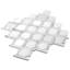Carreau de mosaïque en marbre 11 po x 12,2 po Bianco Carrara