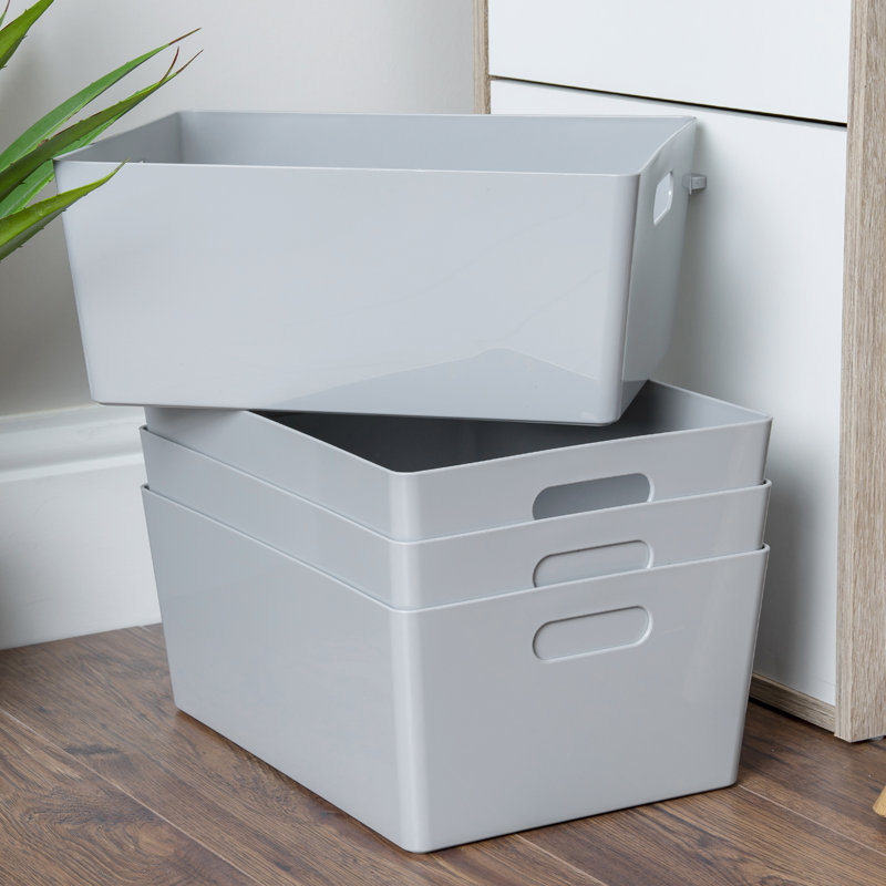 Wham Studio Basket Rectangular, Cool Grey