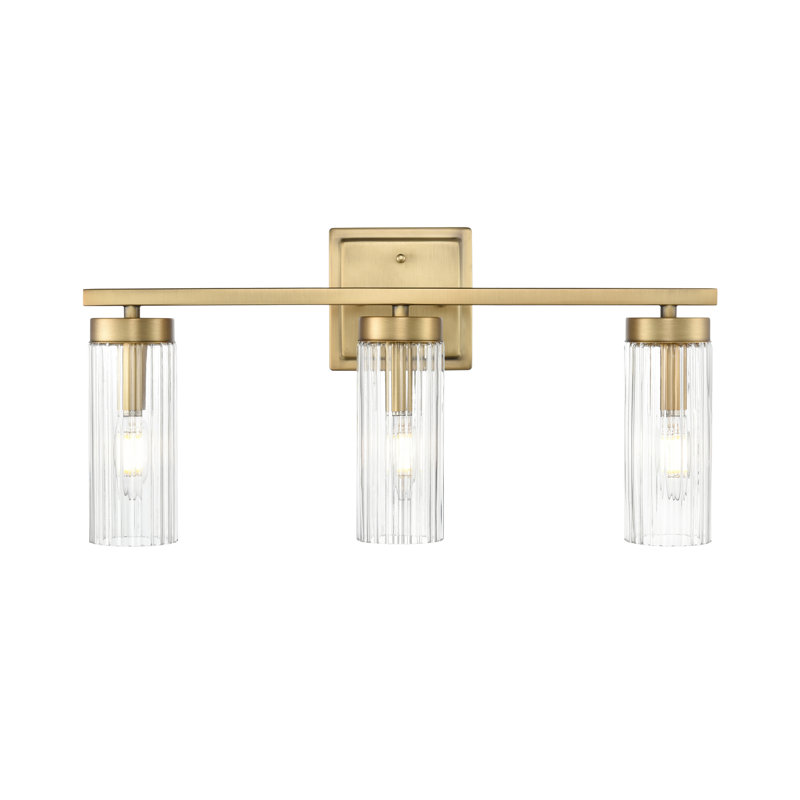 Meuble-lavabo 3 lumières Turman , Laiton rétro