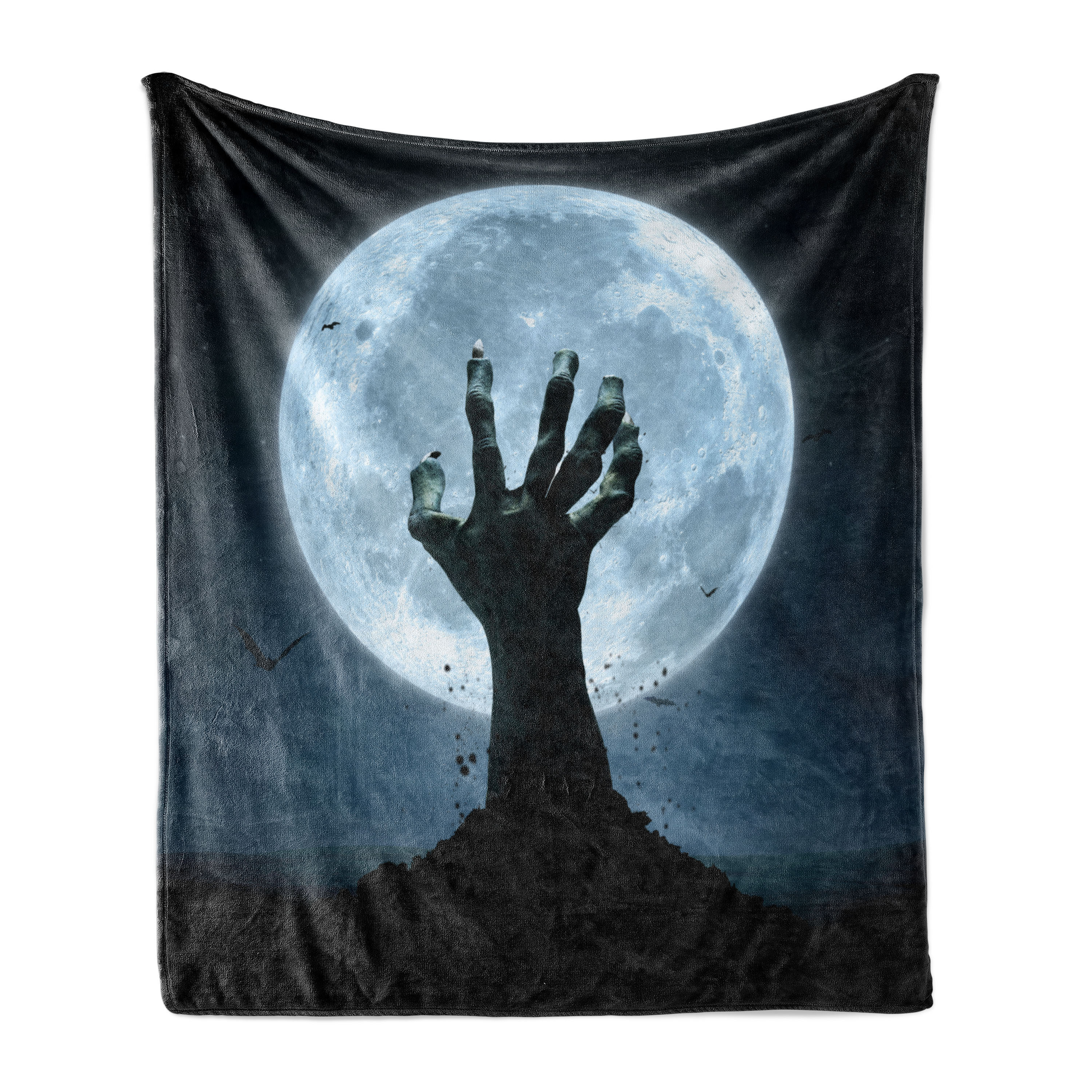Halloween Zombie Eyes Pattern Print Hooded Blanket