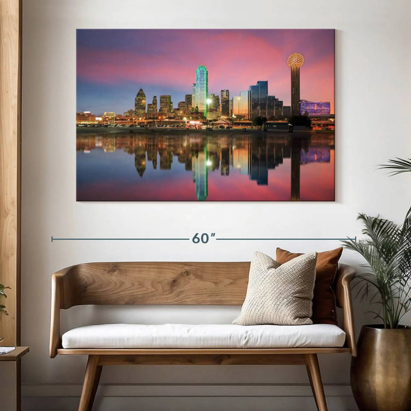 «Sirci Amazing Dallas Skyline», H 34 po x l 51 po