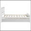 Lit plateforme simple avec lit gigogne, blanc