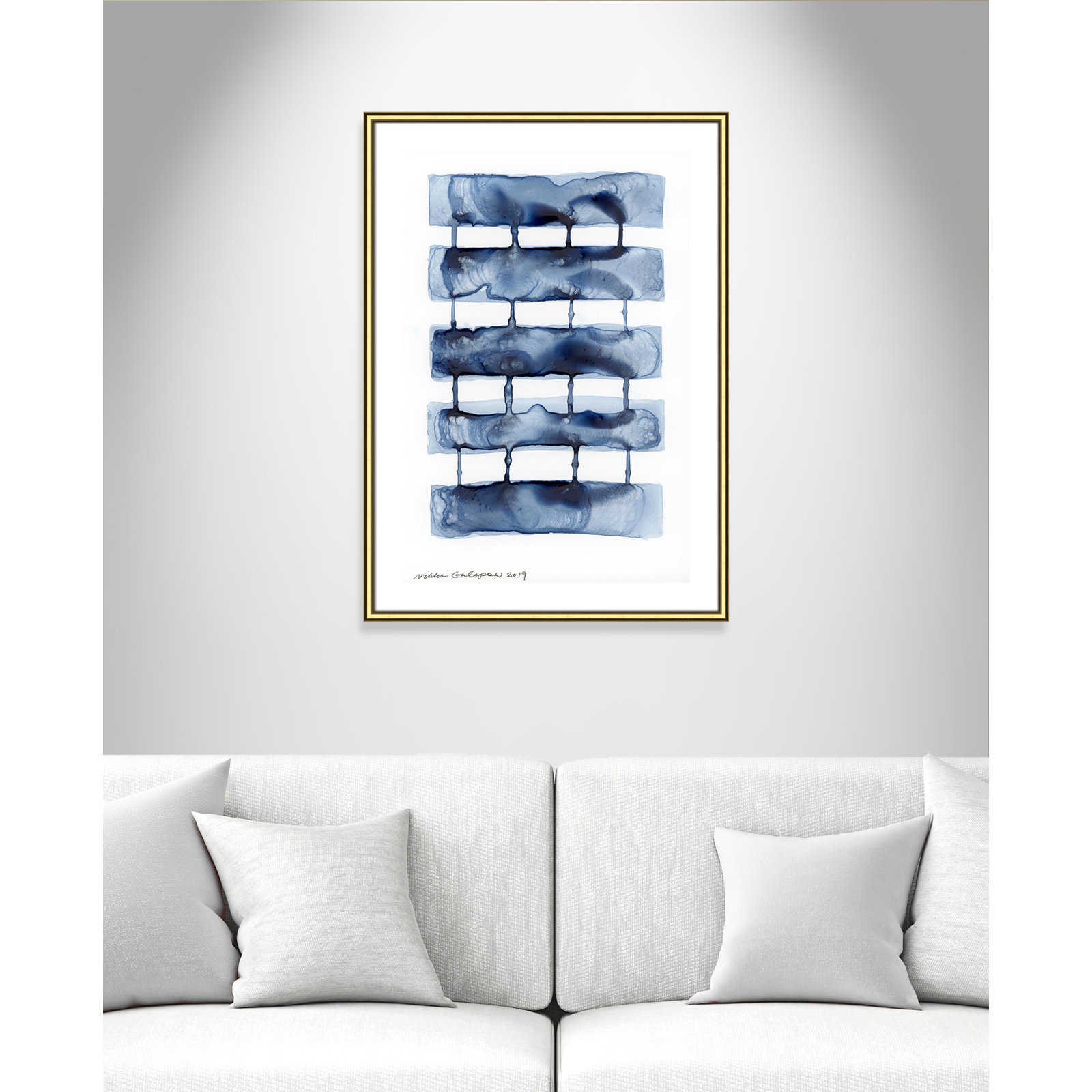 Stitched Together I by Nikki Galapon - Solid Wood Rectangle Print Single Piece Item on Canvas, 35.5" H x 25.5" W x 0.88" D