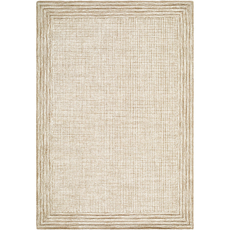 Tapis d'intérieur fait à la main Fegley, Rectangle 6 pi x 9 pi
