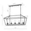Lustre rectangulaire pour îlot de cuisine à 5 lumières Shevin-425779757