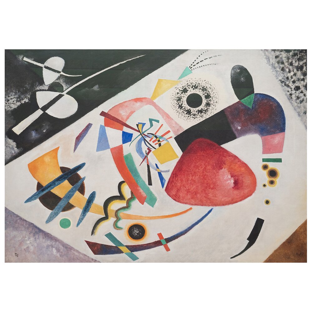 Leinwandbild Red Spot II von Wassily Kandinsky