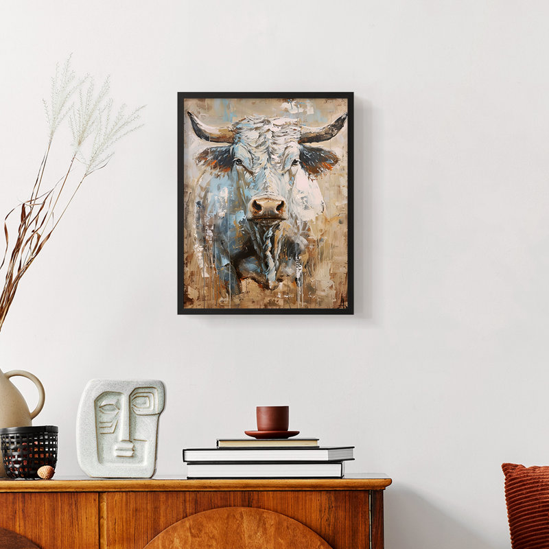 ANIMALS Series Cxxxi - reproduction encadrée de qualité supérieure - prête à être accrochée - aucun clou requis, Noir