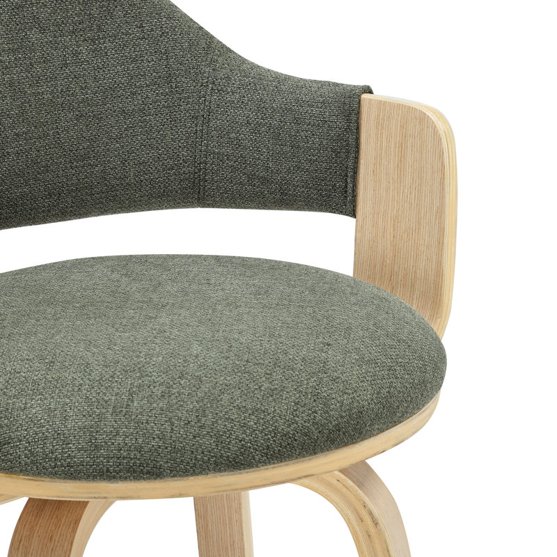 Swivel Upholstered Counter Stool, Cypress Shade, 77cm