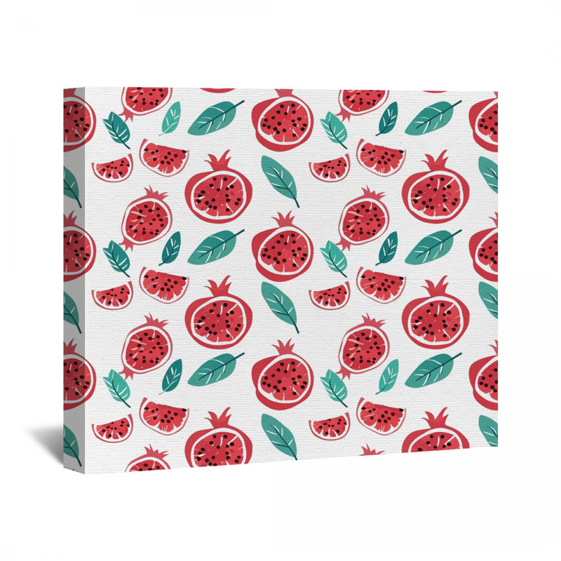 Fruit sur toile tendue - décoration murale moderne, H 12 po x l 12 po