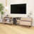 Modern TV Stand For 80'' TV With Double Storage Space, Media Console Table, Entertainment Center With Drop Down Door