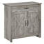 Buffet Farmhouse, armoire à café avec porte de grange et tablette réglable-915200072