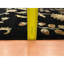 Tapis oriental noir en laine et en soie noué à la main 5 pi 10 po x 8 pi 10 po C391EA68C9C846A58B6D27F8141CC795