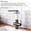 Robinet de cuisine rétractable à poignée simple avec filtre à eau