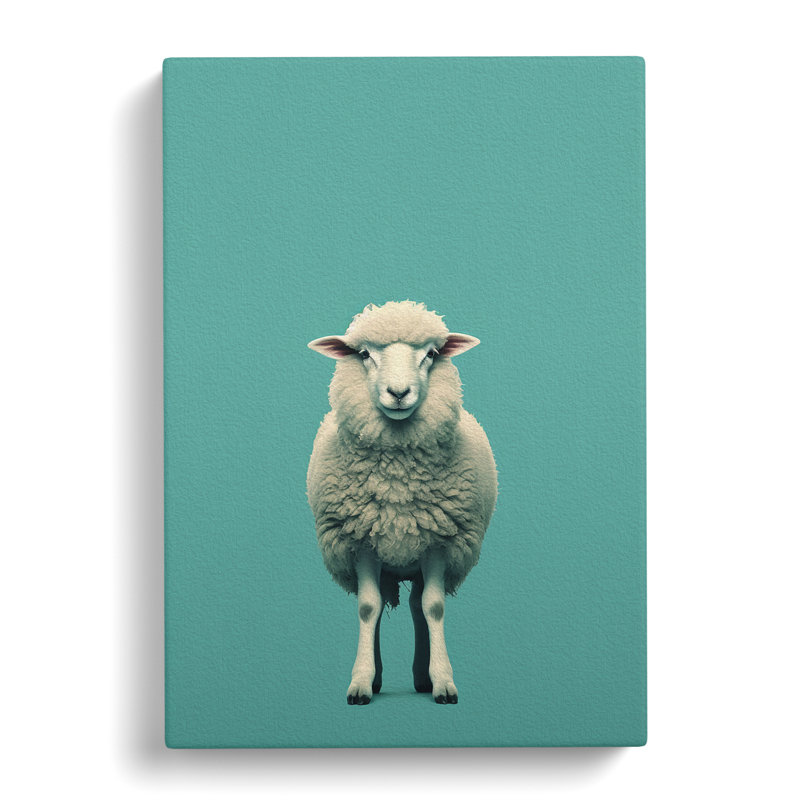 Sheep Minimalism No.3 - Print, 76cm H x 50cm W x 3cm D