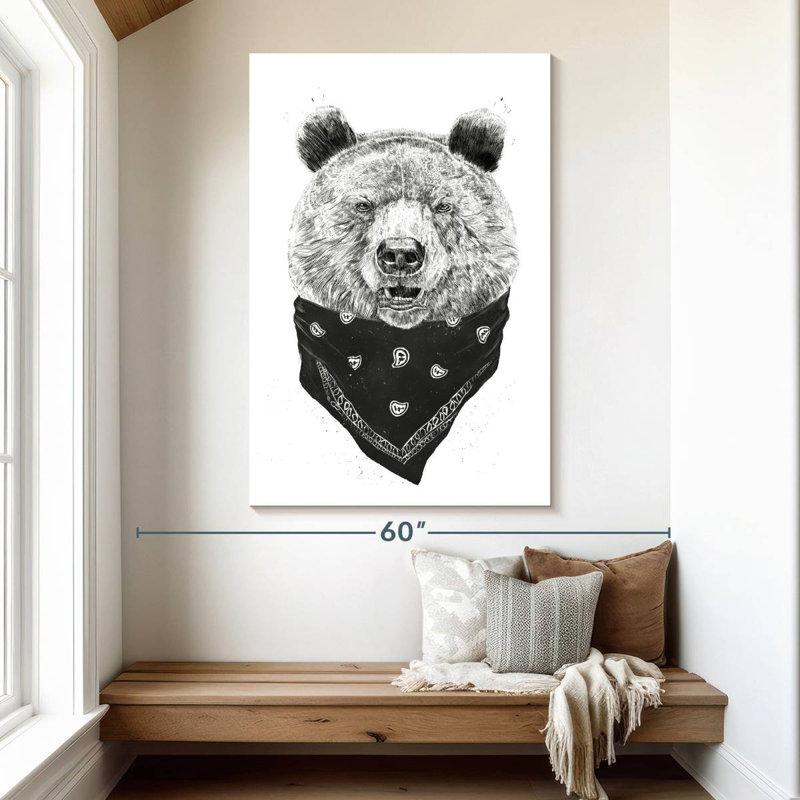 Brampt Wild Bear II, 51" H x 34" W