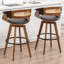 Swivel Upholstered Counter Stool-463091664-463091671