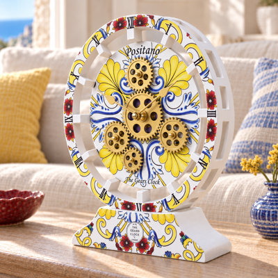 Horloge de bureau 10 po (25 cm) convertible en horloge murale (base amovible)