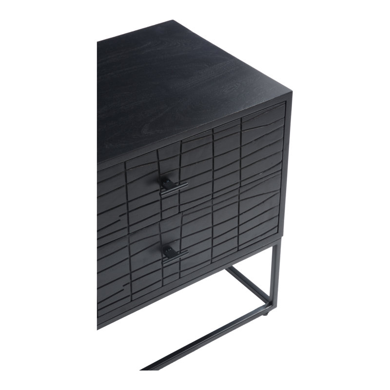 Nicky 2 - Drawer Nightstand, Black