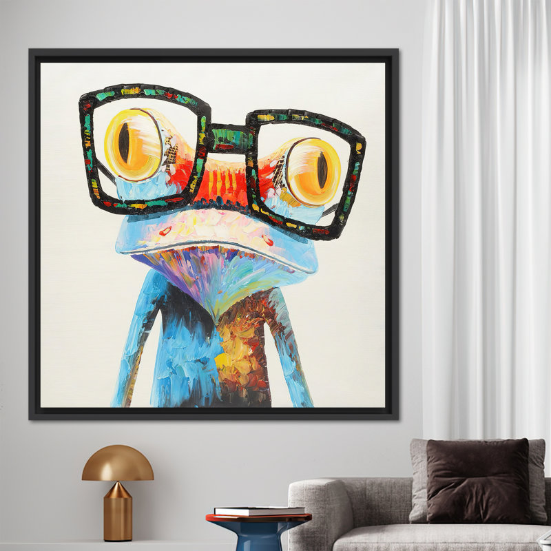 Print on Canvas, Black Floater Framed, 20 cm H x 20 cm W