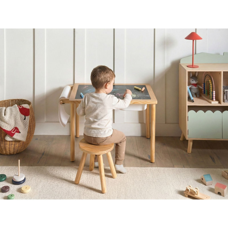 Kids 2 Piece Rectangular Arts And Crafts Table and Chair Set