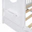 Lit de maison en bois avec lit gigogne et tablette de rangement-1105970345-1105970346