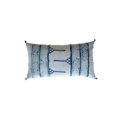 Mancala Indigo Lumbar Pillow