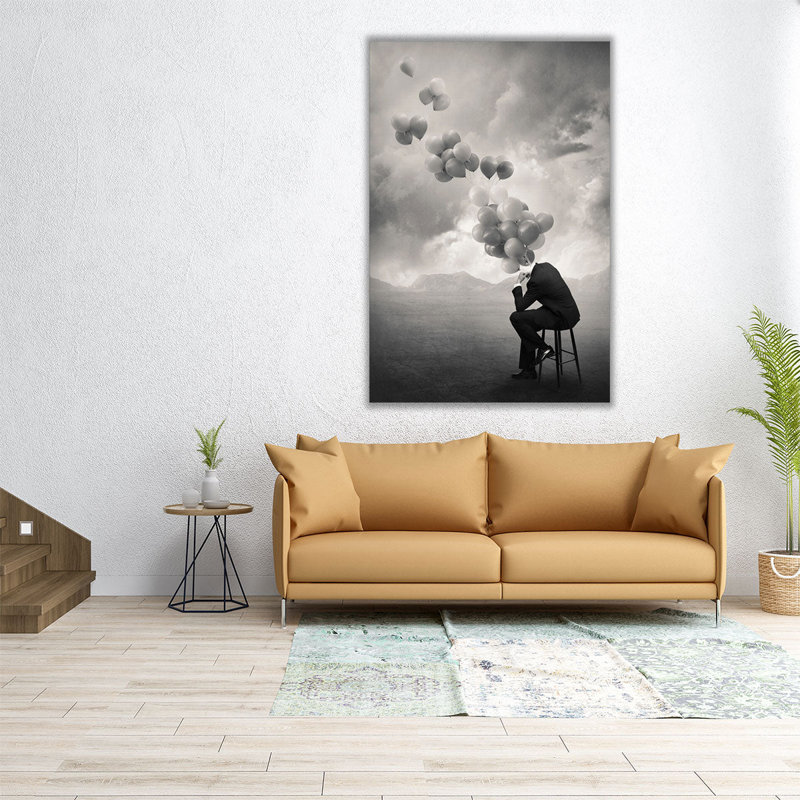 Think - Canvas Print Wall Art, 48" H x 32" W