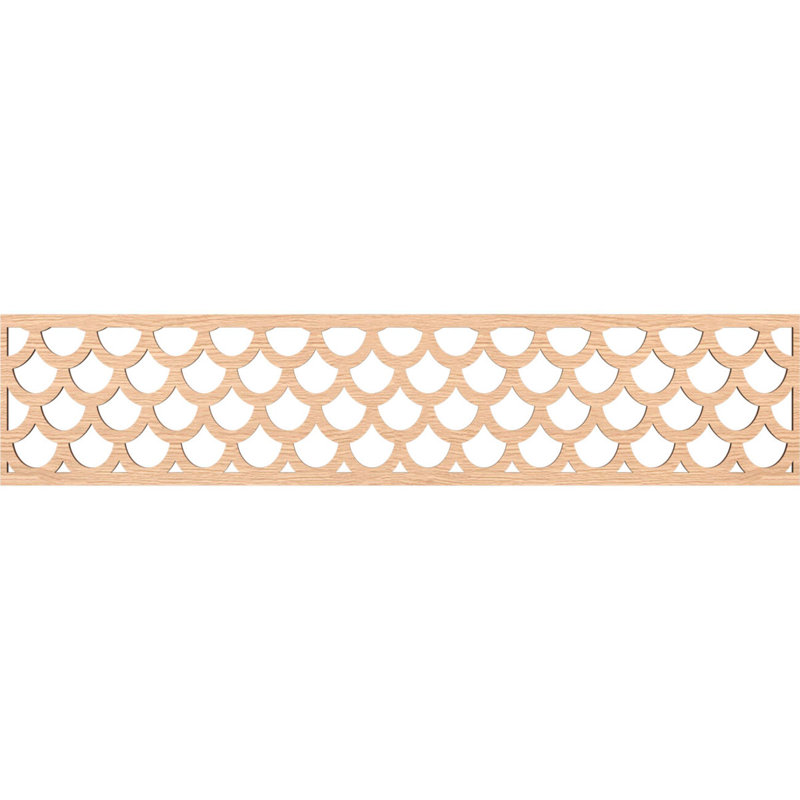 Moulure Hudson, H 10 po x l 46,75 po x P 0,25 po, Chêne rouge