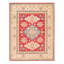 Tapis unique en laine noué à la main 6 pi 4 po x 9 pi 11 po nouvel âge Yampa - rouge / beige / bleu