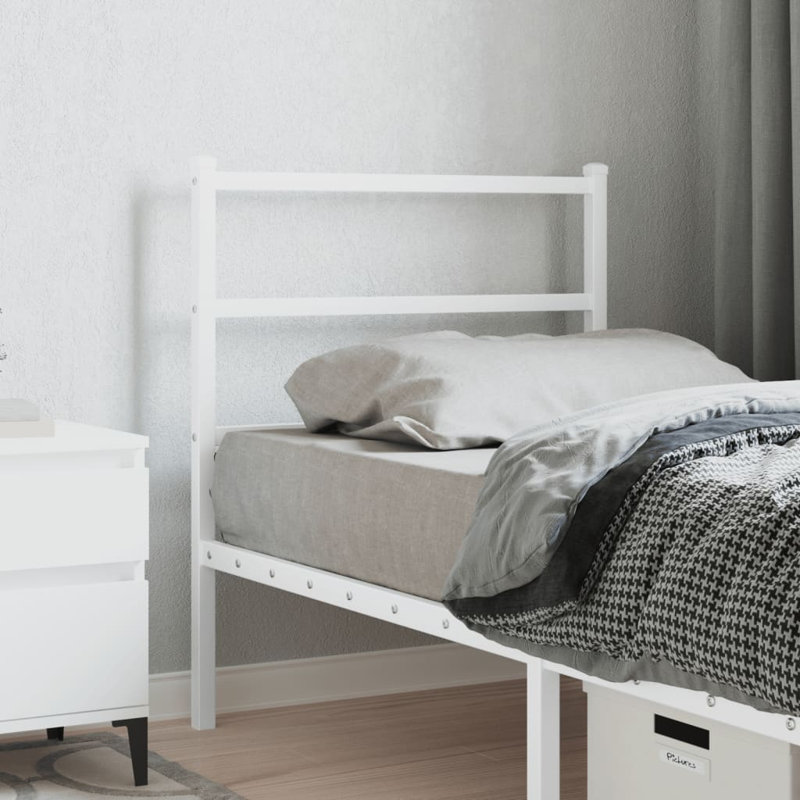 Oberly Metal Headboard, 90cm W, White