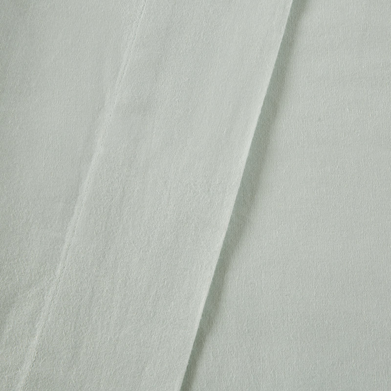 Seafoam Solid Queen Cotton Flannel 4-Piece Sheet Set
