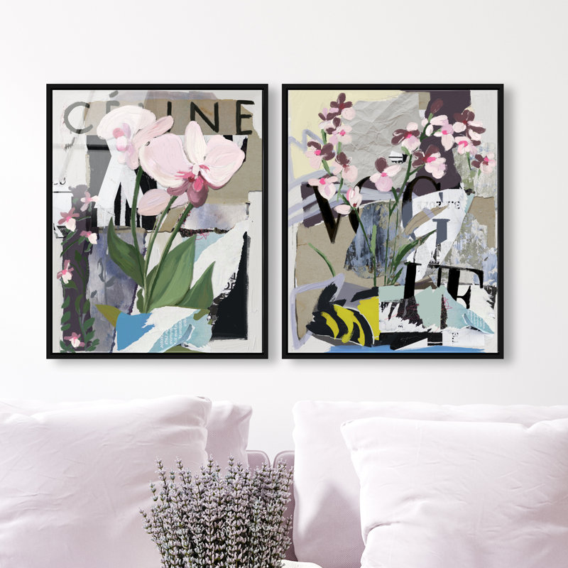 Fine Art Fashion Set, 25"H x 21"W, Black Floater Frame