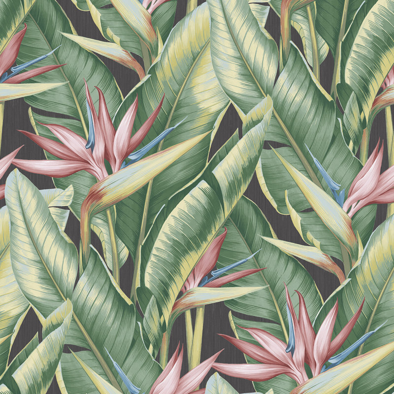 Coiner 33' x 20.5" Wallpaper Roll, Pink