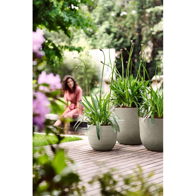 Plant Pot, Pebble Grey, 31.4 x 38 x 38
