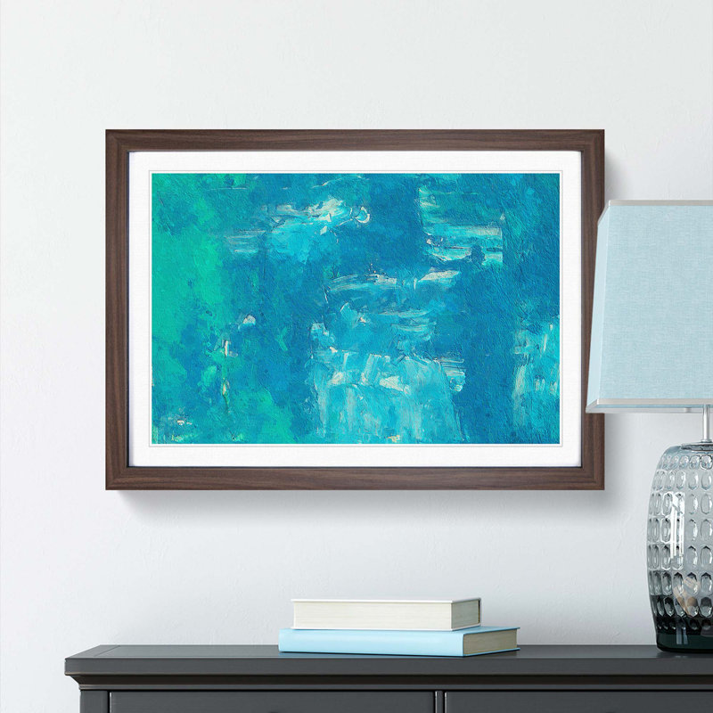 Abstract Vol.313 by S.Johnson - Framed Print, Walnut Framed, 33cm H x 45cm W x 2cm D
