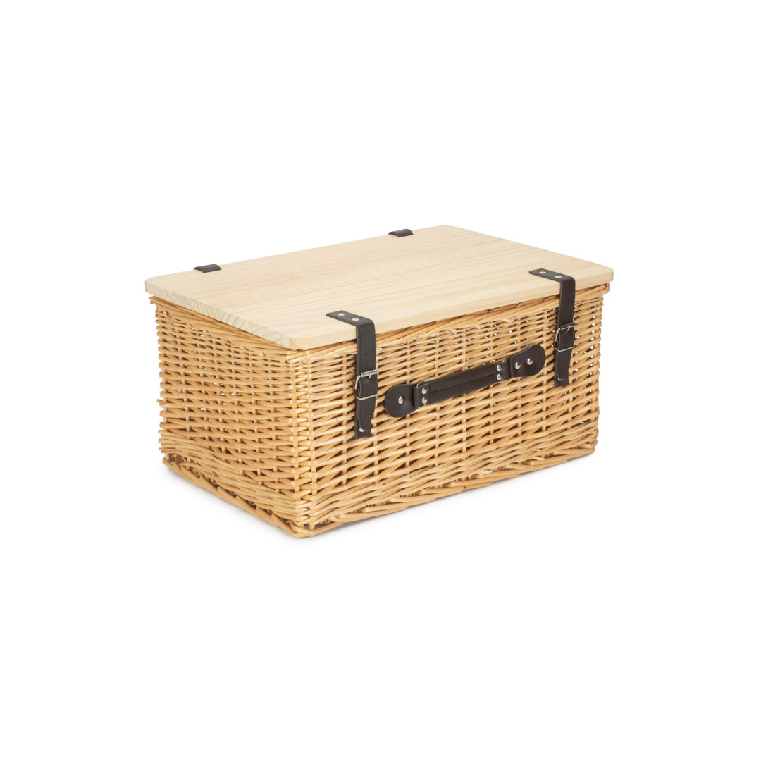 Wicker Gift or Storage Hamper Basket with Lid