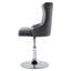 Azjah Swivel Upholstered Adjustable Height Counter Stool with Metal Frame