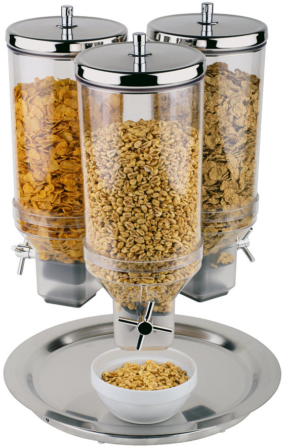 Rotation 4.5 L Cereal Dispenser with 3 Containers