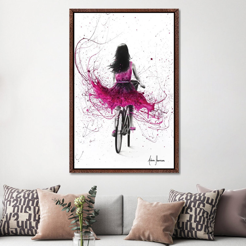Quintessential Cycle by Ashvin Harrison - Print on Canvas, Classic Brown Wood Framed, 152.5 cm H x 101.5 cm W