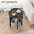Side Table, Small Round End Table With Fabric Basket, Set Of 2 Half Round Side Table Half Moon Tables, Round Accent Coffee Table, Tea Sofa Table Nightstand For Living Room Bedroom Small Space-775089131