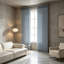 Rideau en lin plissé bleu clair clair 52 x 90 po 2 panneaux