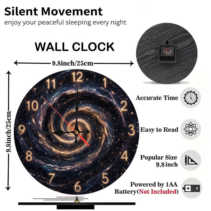 Horloge spirale galaxie