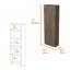 Ensemble de cuisine à 2 tablettes, 2 îlots et 1 garde-manger 2 pièces Roblar