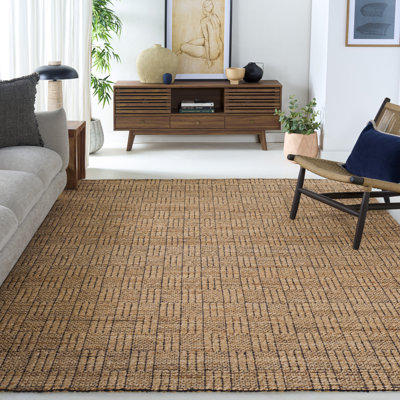 Tapis d'intérieur tissé à la main en fibre naturelle Natural Performance Jacquard Performance