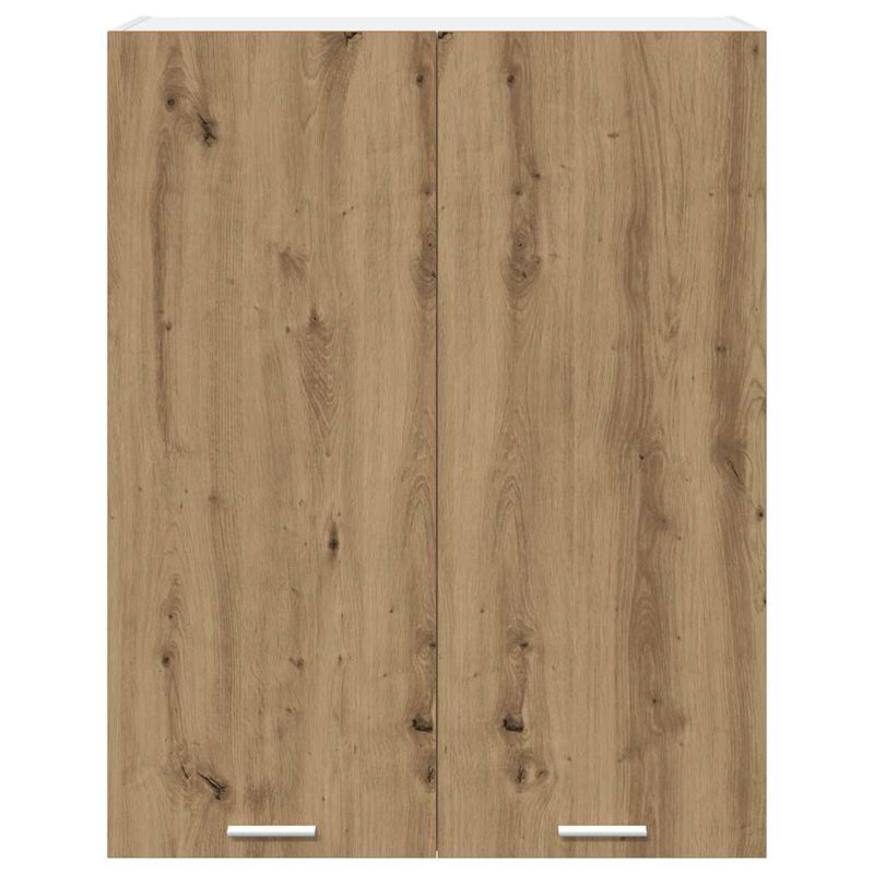 Vidaxl Hanging Cabinet Riga White 60 X 31 X 100 Cm Engineered Wood, Artisan Oak, 100cm H x 80cm W x 31cm D